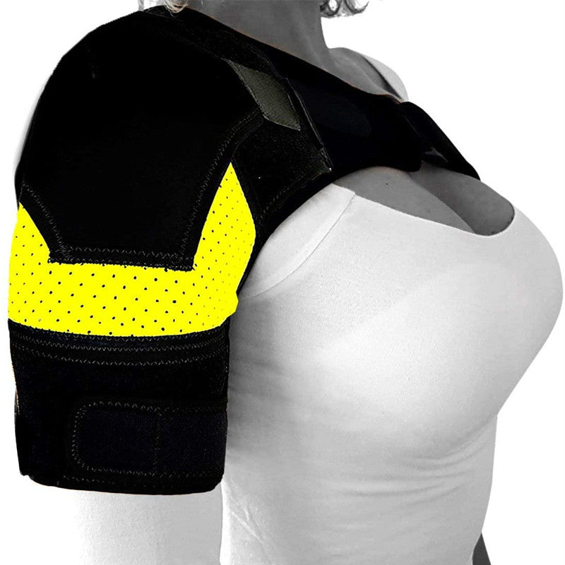 Breathable And Ice Pack Sports Shoulder Pads Shoulder Brace With Pressure Pad Suitable For Both Men And Women Adjustable Shoulder Brace For Left And Right Shoulder Protect