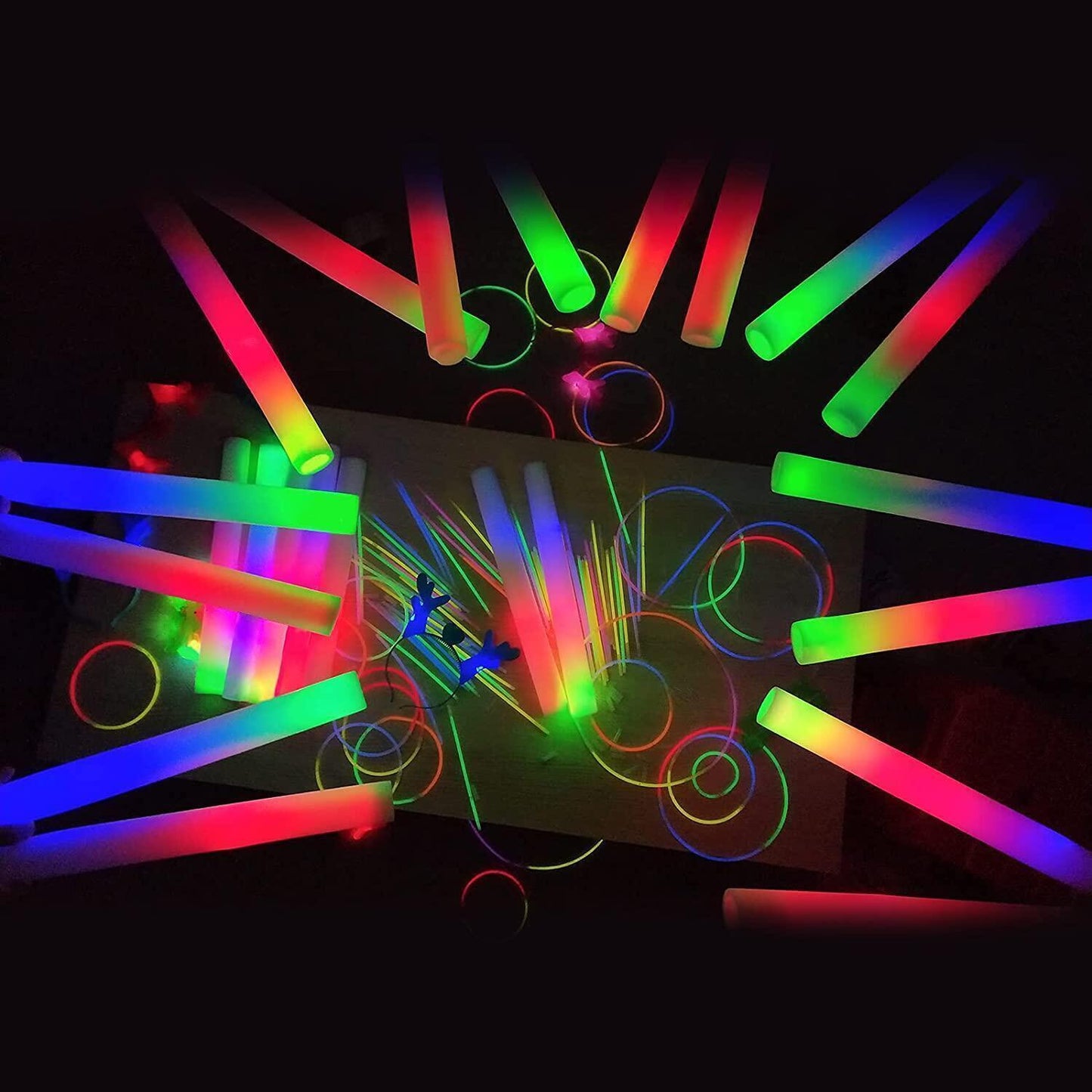 10pcs LED Foam Glow Sticks Party Wedding Flashing LED Light Stick Light-up Wand